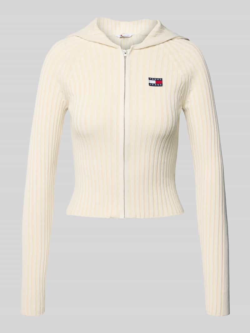 TOMMY JEANS Capuchonvest TJW HOOD ZIPPER RIB CARDIGAN