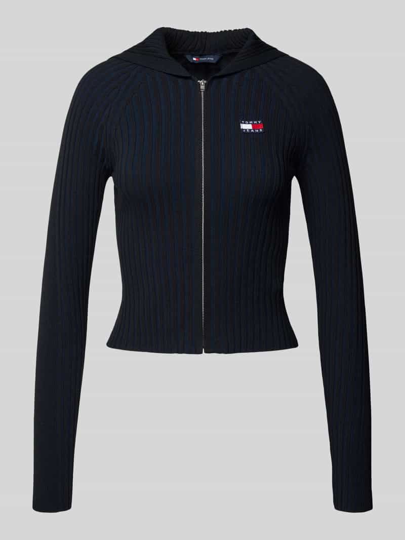 TOMMY JEANS Capuchonvest TJW HOOD ZIPPER RIB CARDIGAN
