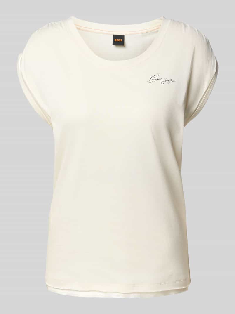 Boss Orange Shirt met ronde hals Elai premium damesmode