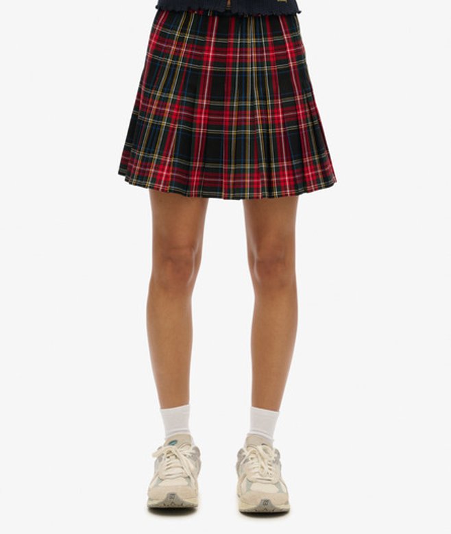 Superdry Geruite Minirok Paars