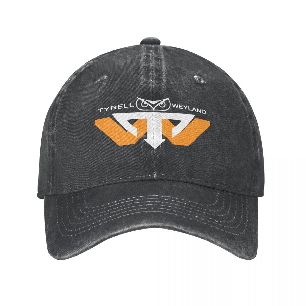 91421224MABN1UXM5T Tyrell Weyland Washed Baseball Cap Snapback Zonnehoed Heren Dames Alien Weyland Yutani Corp Cap Lente Zomer Hip Hop Casquette One Size