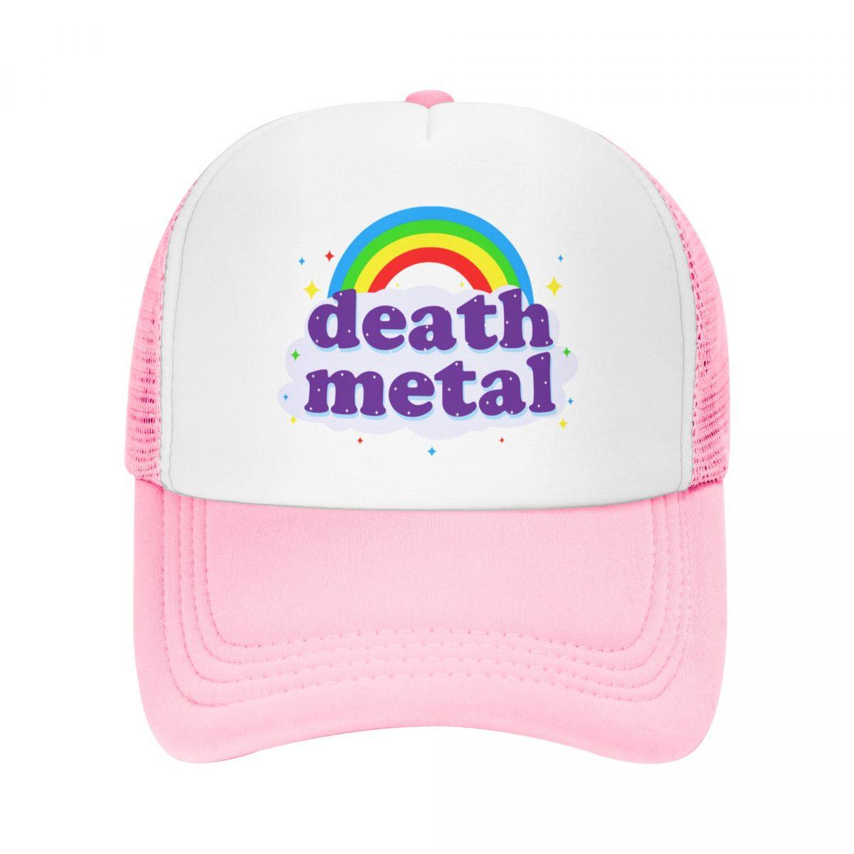 DDecorative Home Punk Rock Muziek Death Metal Baseball Cap voor Unisex WoUnisex Ademende Trucker Hat Prestatie Snapback Hoeden Zomerpetten Trucker Hat