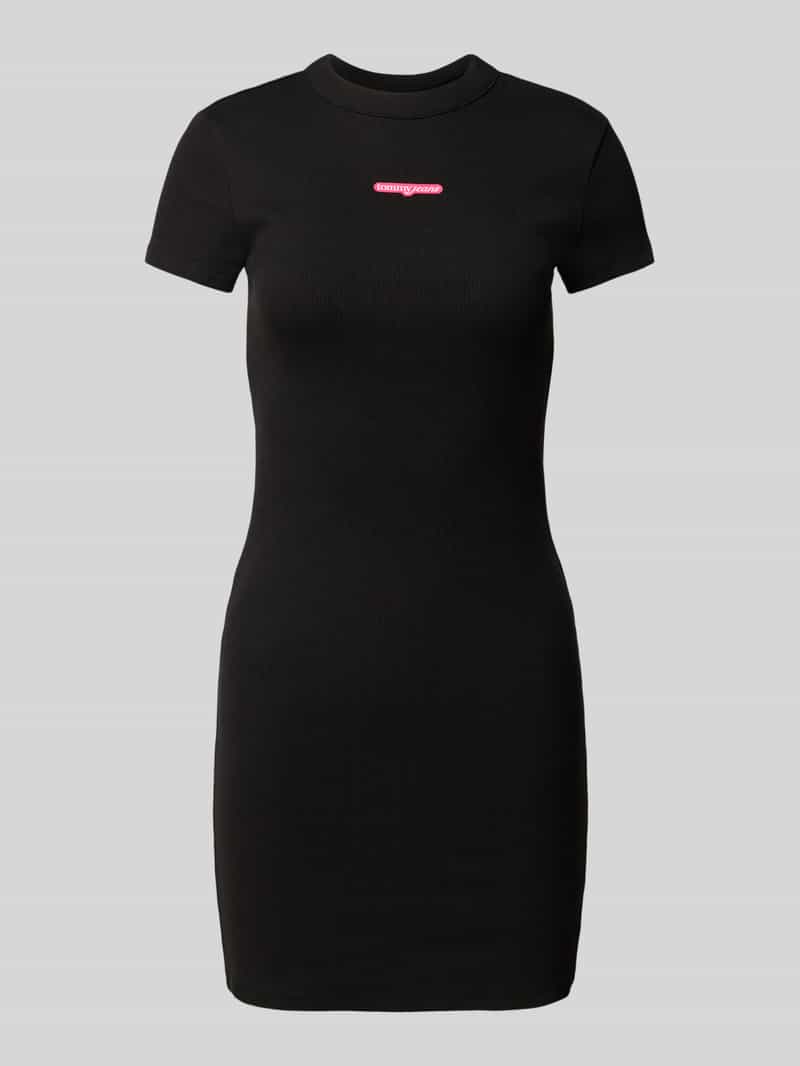 TOMMY JEANS Jerseyjurk TJW SCRIPT MINI RIB DRESS EXT
