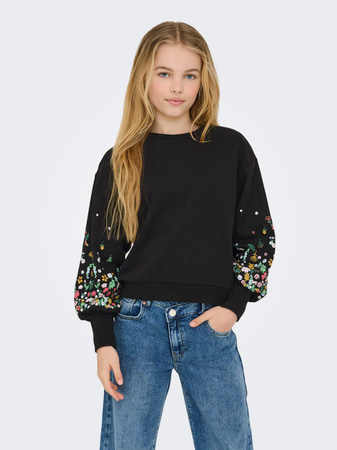 Kids ONLY winter sweater meisjes - zwart - KogBrooke - regular fit