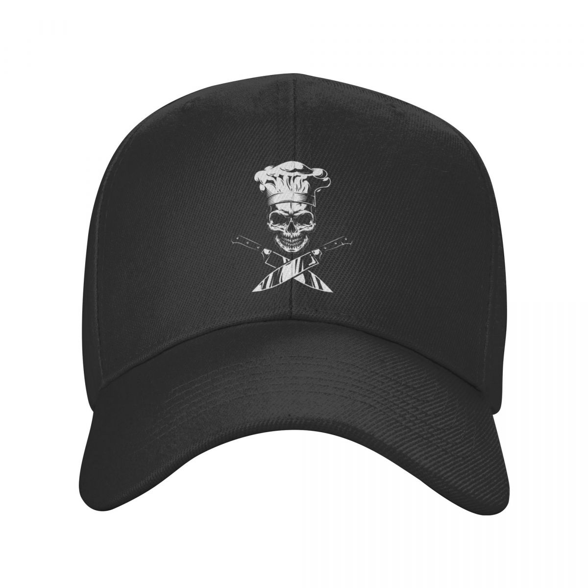 91140109MA0LUDA177 Nieuwe Mode Chef Koken Piraat Schedel Kruis Mes Baseball Cap Verstelbare Unisex Vader Hoed Outdoor Snapback Caps Trucker Hoeden Adjustable Cap