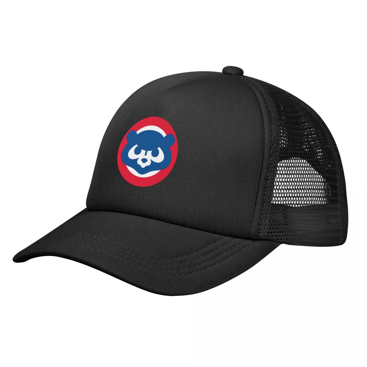 91140106MA0LTHB19W Chicago Baseball-Cub Stretchy Trucker Hat Mesh Baseball Cap Verstelbare Snapback Sluiting Hoed voor Unisex Vrouwen Comfortabel Ademend Adjustable