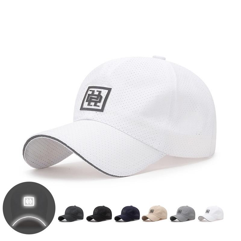 ONIHUA Zomer Outdoor Baseball Cap Lichtgewicht Reflecterende Sport Sneldrogende Baseball Caps Golfvissen Running Cap Vizier Panamahoed 55-60m