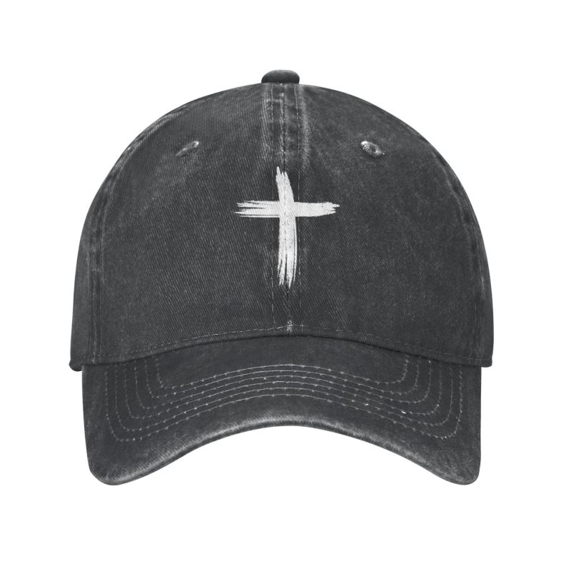 91510107MAC34WEG02 Aangepaste katoenen Jezus Christus kruis team God kerk katholieke honkbalpet unisex Wounisex verstelbare christelijke geloof vader hoed streetwear Adult Baseball Cap