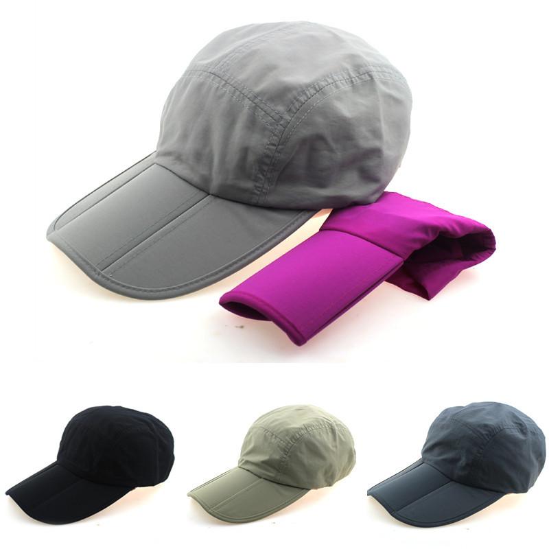 Dexing Opvouwbare zonne-honkbalpet Snel drogende kleppet Outdoor-vissershoed Mannen Vrouwen Sport-honkbalpet Merkvissershoed Mannen Sport Adjustable grijze kleur