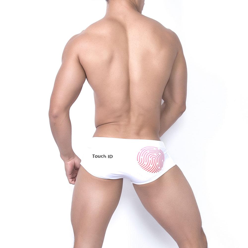 UXH Fashion Mannen zwembroek passen sexy badmode strandkleding bruinen surfen zwarte bloem XXL wit