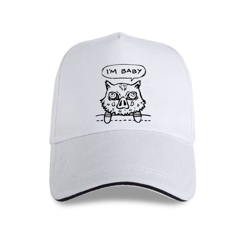 91530103MABXANBX49 Ik ben Baby Inosuke Unisex's Demon Slayer Anime Demon Blade Grappige Baseballpet Puur Katoen Streetwear