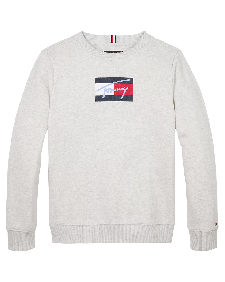 Tommy Hilfiger Sweatshirt TOMMY SCRIPT FLAG SWEATSHIRT voor kinderen tot 16 jaar, vlag-logo-print