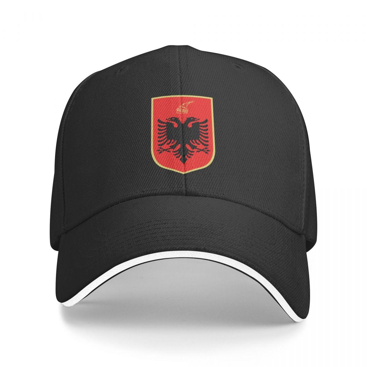 91140109MA0LUDA177 Albanië wapen Cap honkbalpet thermische klep hoed voor Unisex Dames