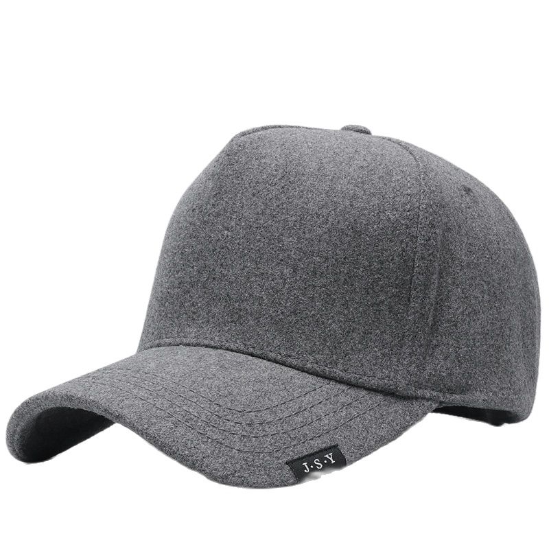 Queeniec High Top Big Size Vilt Honkbal Hoeden Man Vrouw Winer Outdoors Warme Wollen Sport Snapback Cap 56-60cm 60-65cm 60-65cm