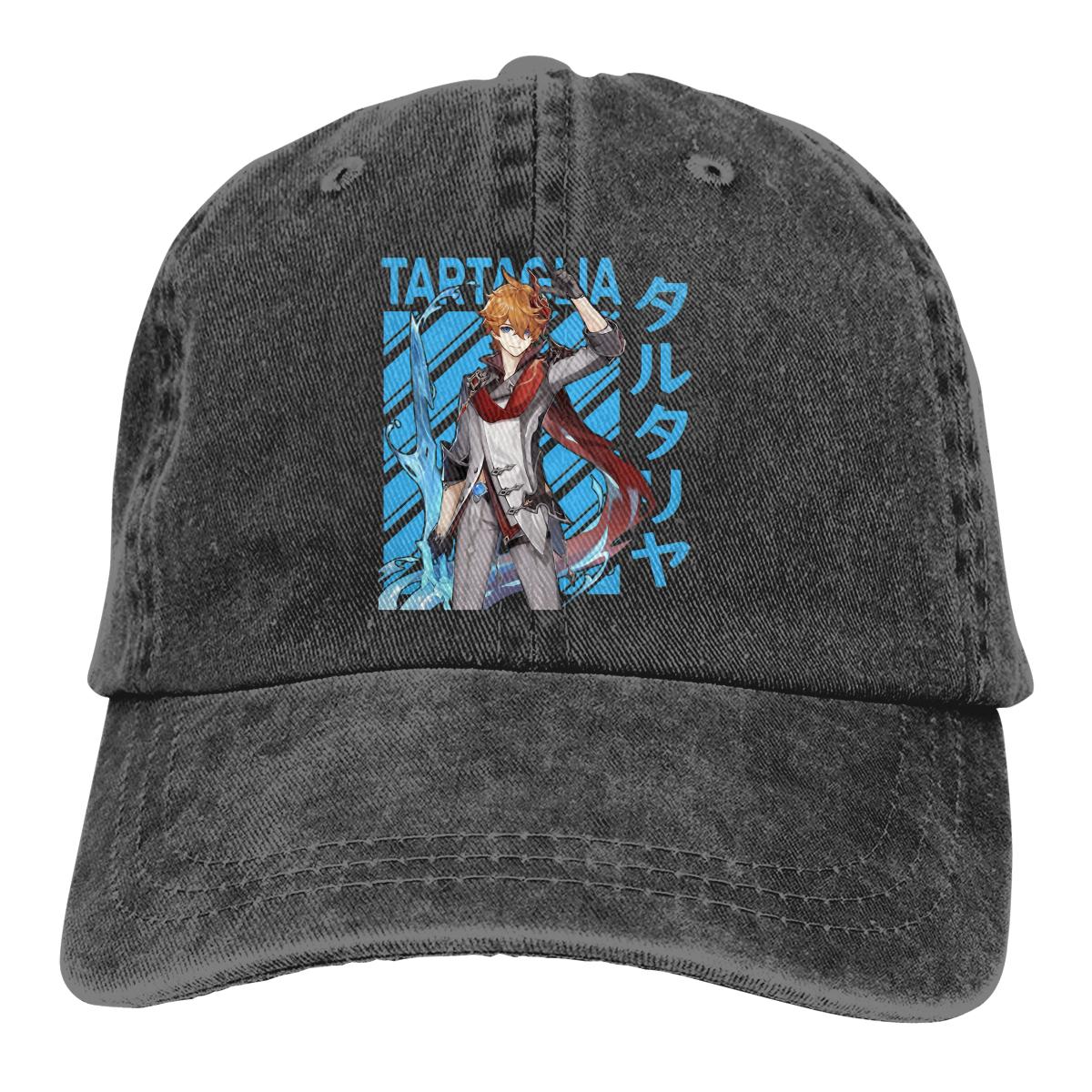 91510107MAC1P63Q47 Tartaglia Baseball Caps Pet Genshin Impact Game Paimon Zonnescherm Hoeden voor Unisex One Size