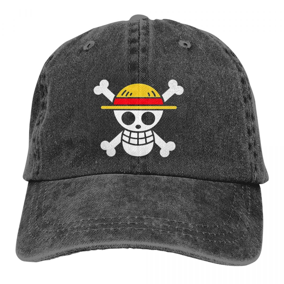 91510107MAC1P63Q47 One Piece Anime Multicolor Hat Peaked Women's Cap Mugiwara Gepersonaliseerde Vizier Bescherming Hoeden One Size