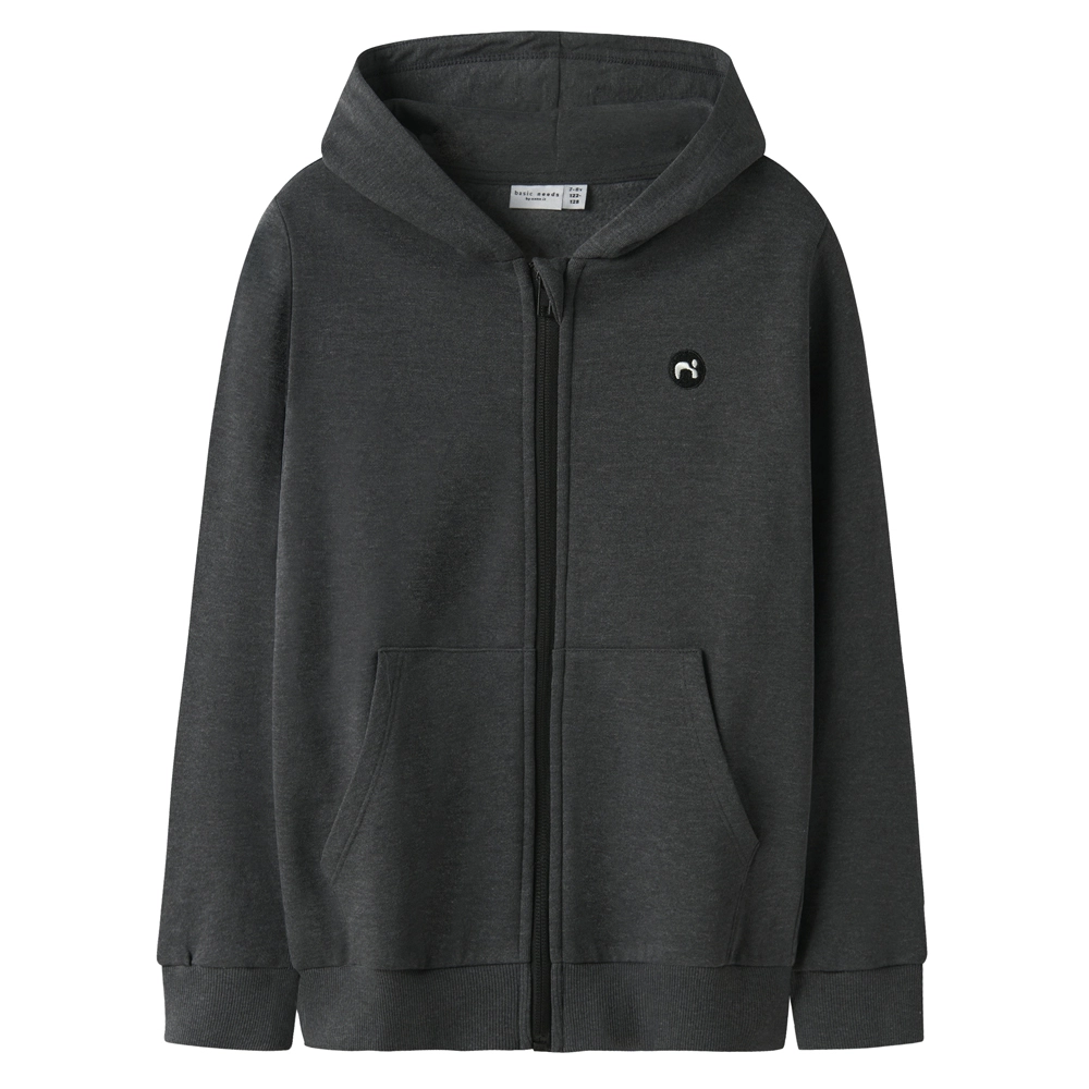 Capuchonsweatvest NKMVIMO LS SWEAT CARD BRU NOOS