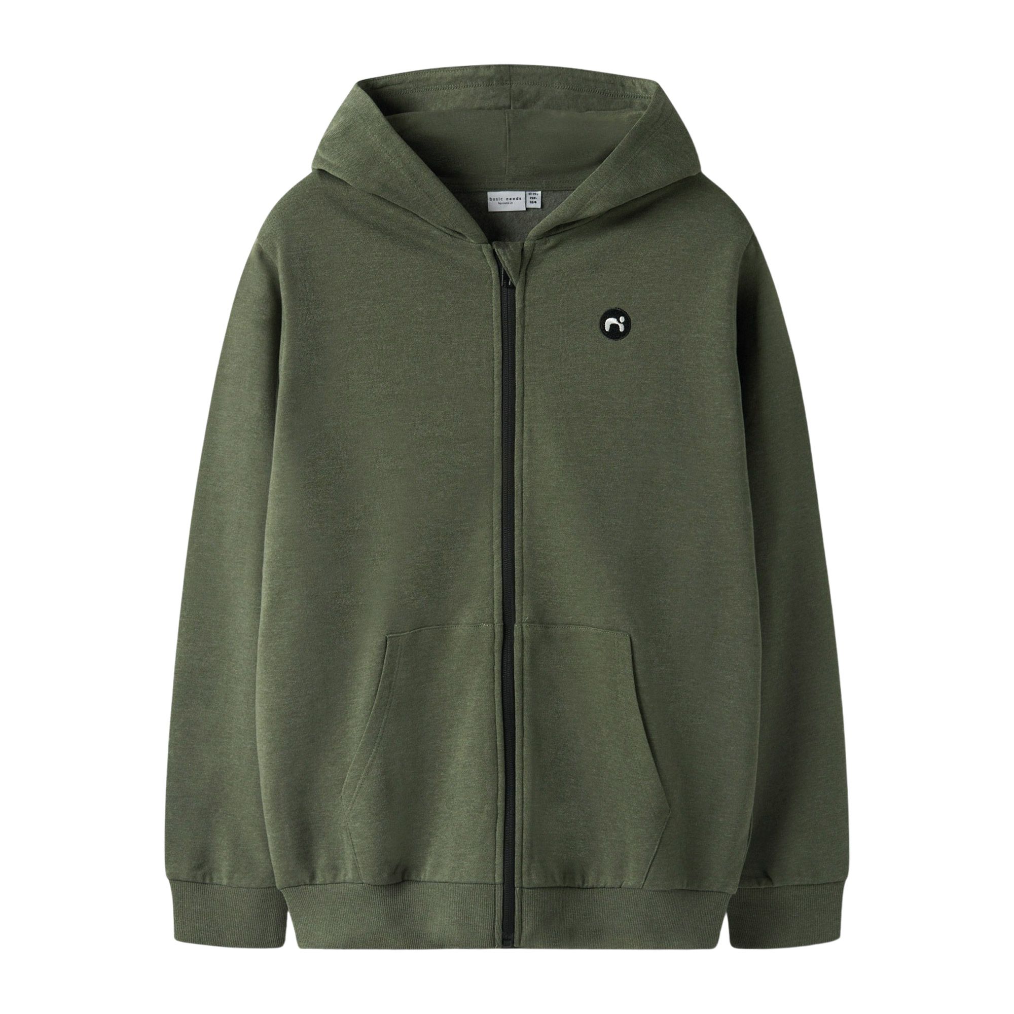 Capuchonsweatvest NKMVIMO LS SWEAT CARD BRU NOOS