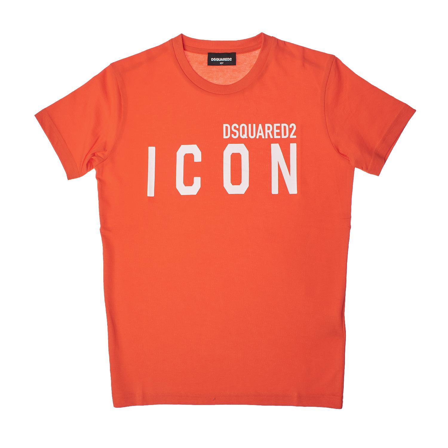 Dsquared2 Cool Fit Icon DQ1359D0-0MVDQ T-shirt met korte mouwen voor jongens 8 AÑOS oranje