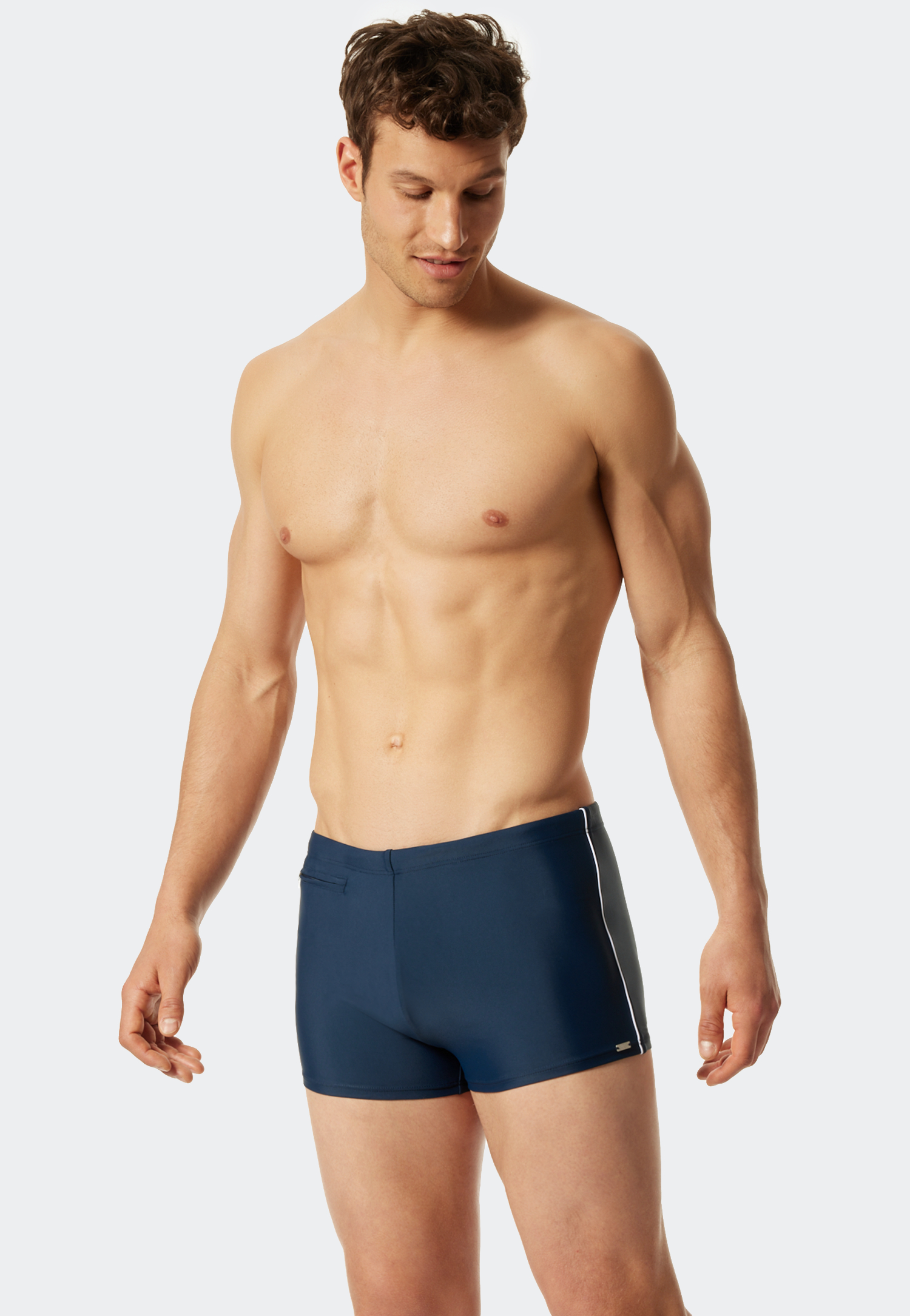 Schiesser Zwembroek Nautical Casual met strepen opzij