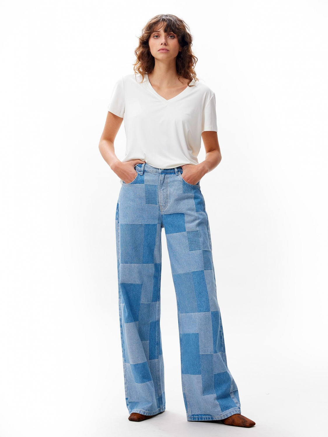 Catwalk Junkie Jeans loose met patchwork