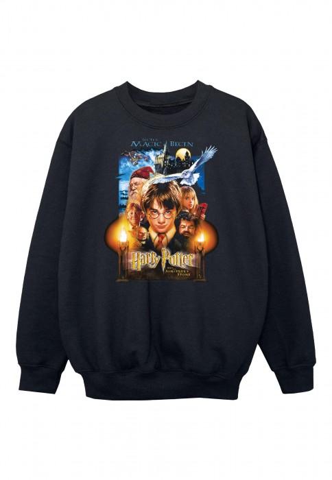 Harry Potter Boys The Sorcerer's Stone Poster-sweatshirt 7-8 Years
