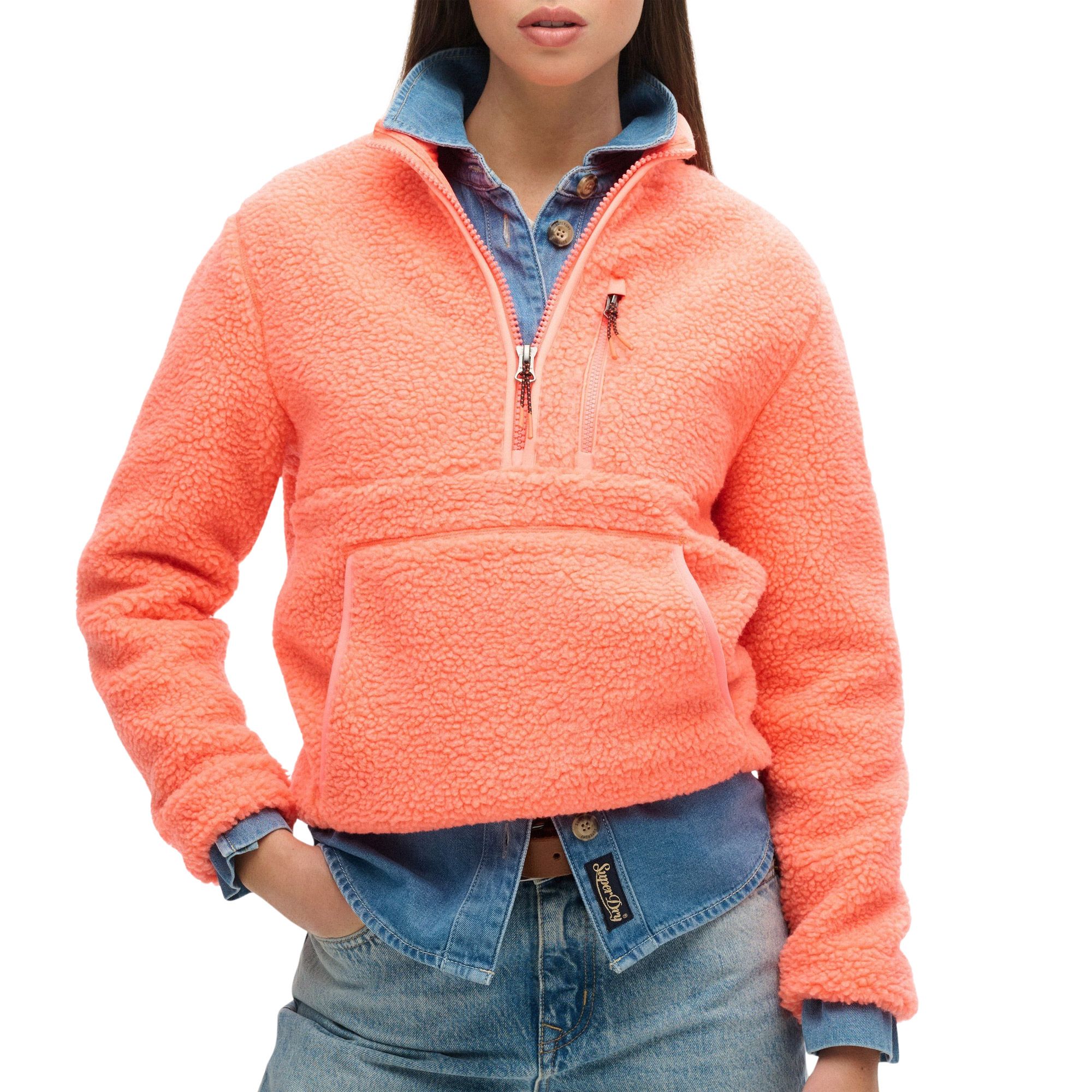 Superdry Outdoor Half Zip Fleece Sweater Dames