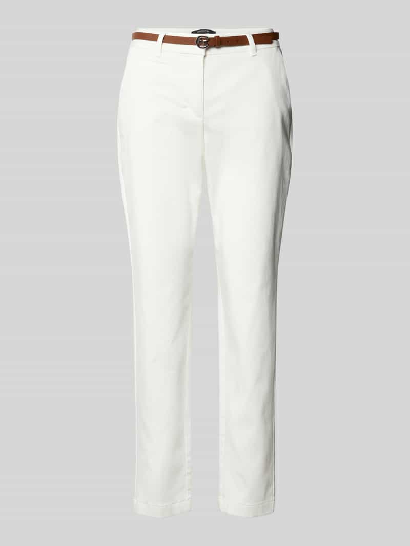 Comma Chino met een afneembare riem (set, 2-delig)