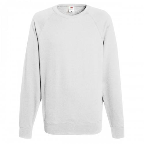 Fruit Of The Loom Heren Lichtgewicht Raglan Sweatshirt (240 GSM) S wit
