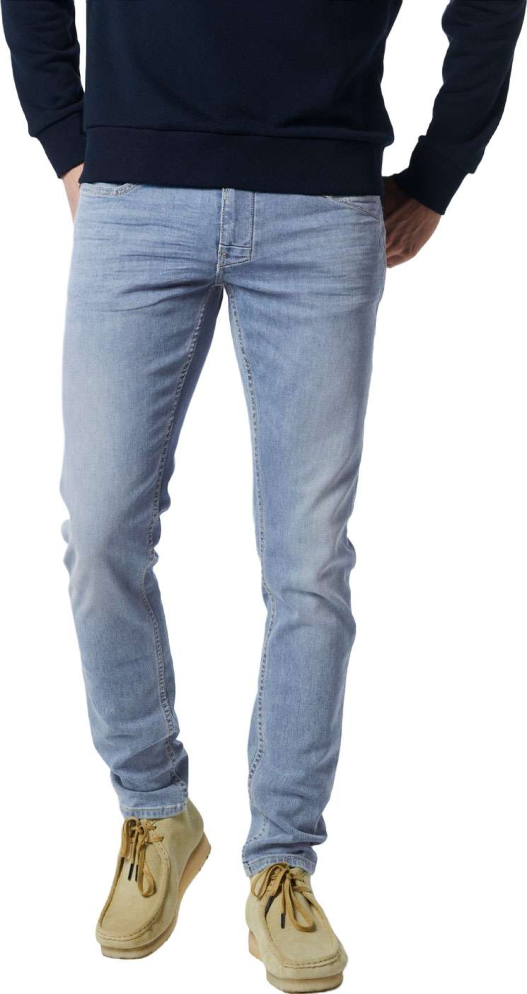 No Excess Denim, tapered 712, stretch denim