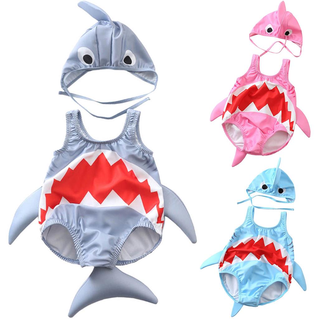 Zhengfuzhihai Peuter Kids Baby Meisjes Jongens Cartoon Badpak Bikini Badmode Badpak 80 roze