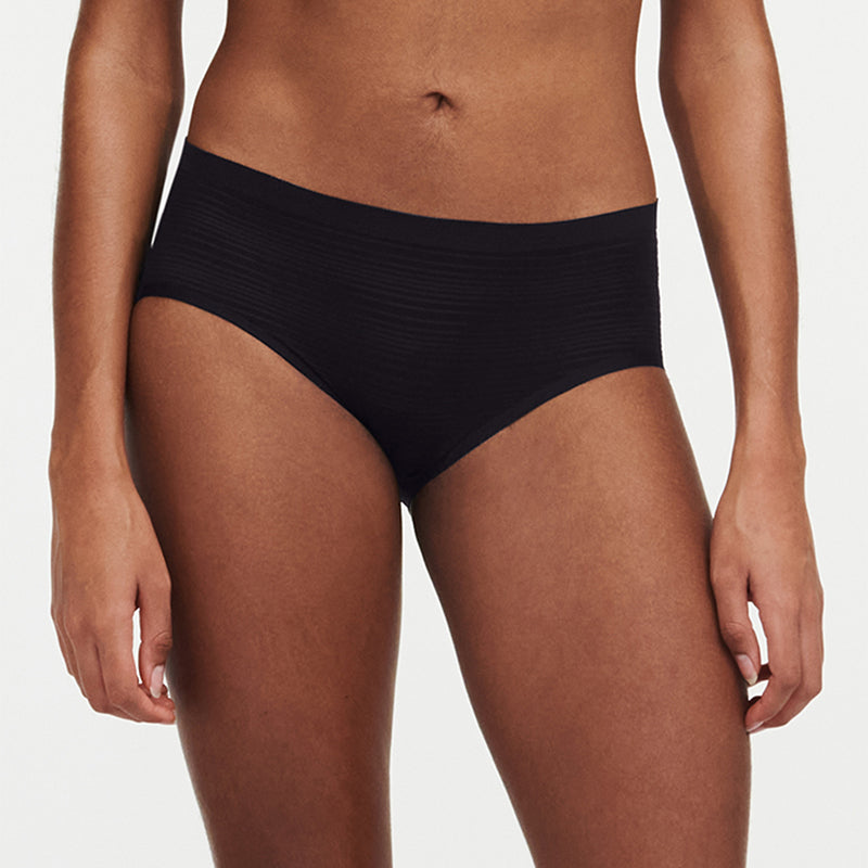 Chantelle SoftStretch Stripes hipster slip, zwart