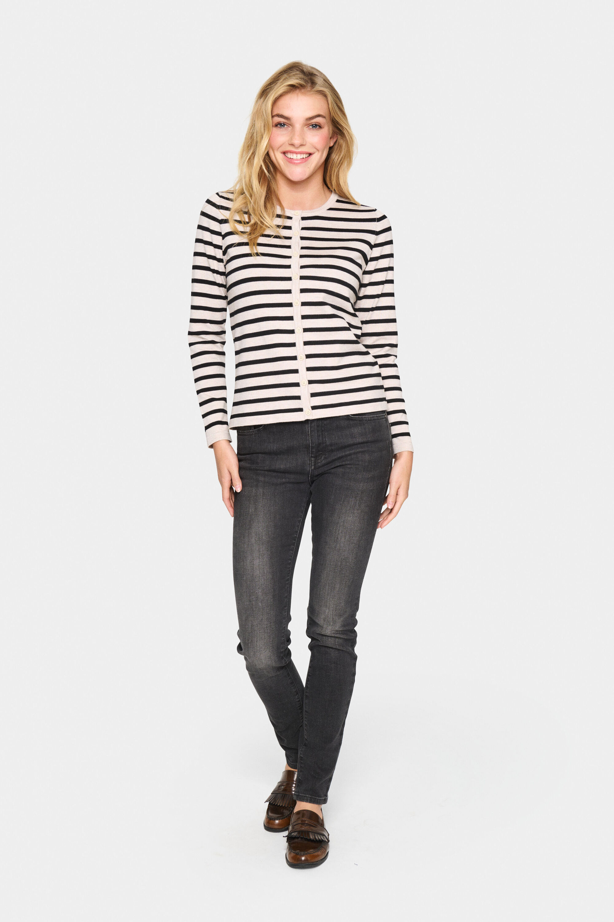 Saint Tropez Vest MilaSZ Striped Cardigan