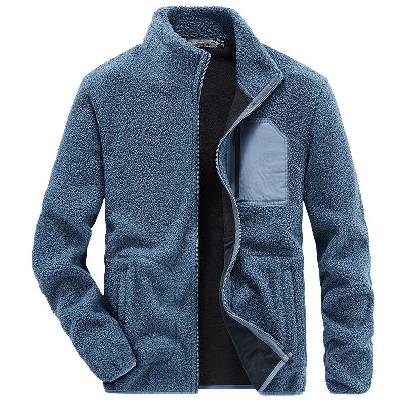Xiaohao Mall EE Herensweater van lamswol Vest Teddyfleece herenjack XL