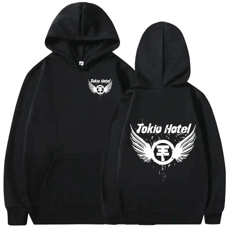 TENJINGE Trendy TokioHotel Duitsland Rock Band Grafisch Logo Print Hoodie Herenkleding Mode Vintage Sweatshirts Punk Gothic Oversized Hoodies XXXL