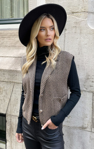 Jurkjes Bouclé Gilet Anoek Zigzag