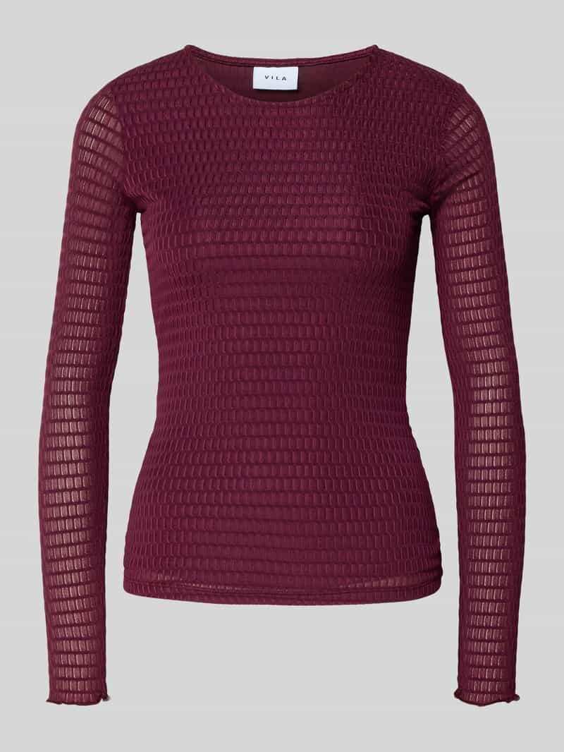 Vila Shirt met lange mouwen RINE O-NECK L/S TOP - NOOS