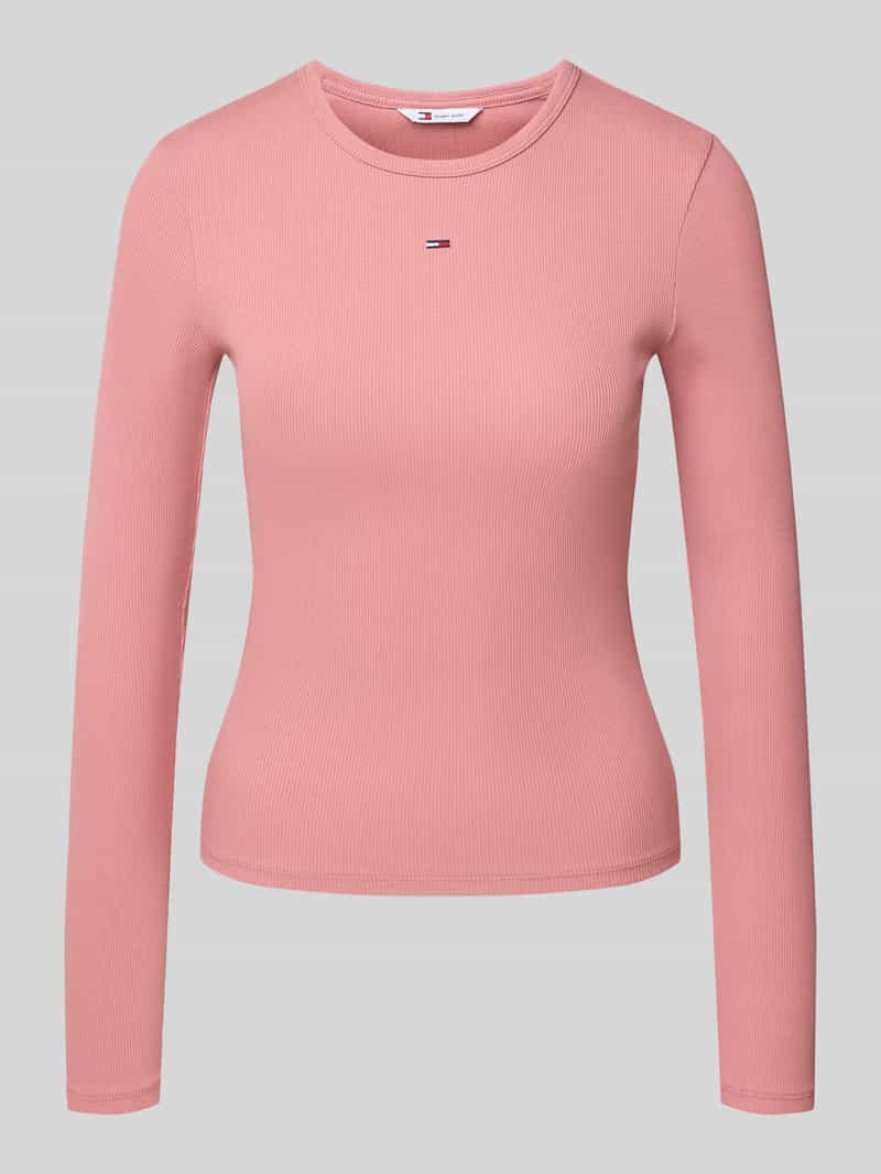 TOMMY JEANS Shirt met lange mouwen TJW SLIM ESSENTIAL RIB LS