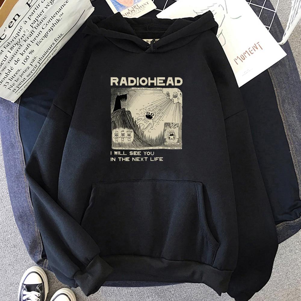 Boutique sports suit series 2 Radiohead RadioIndie Fan 2D Print Heren Katoenen Hoodie Casual Oversized Pullover Populaire Streetwear Modetrend Unisex Kleding 3XL