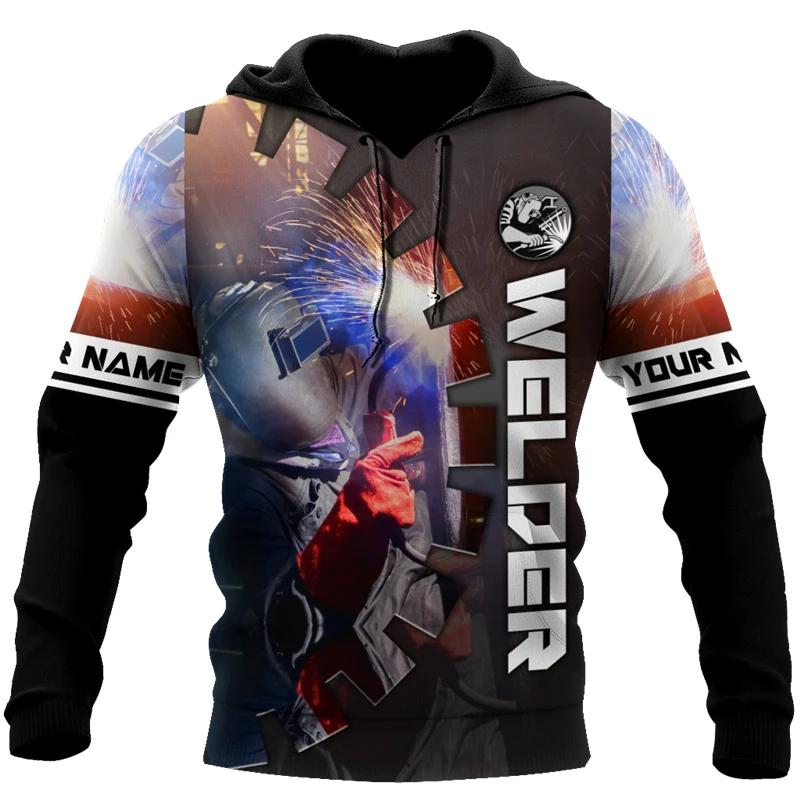 Xuhaijian02 Lasser Grafische Hoodies Voor Heren Mode Gepersonaliseerde Uniform Lasser Truien Casual Hooded Sweatshirts Oversized Herenkleding 6XL