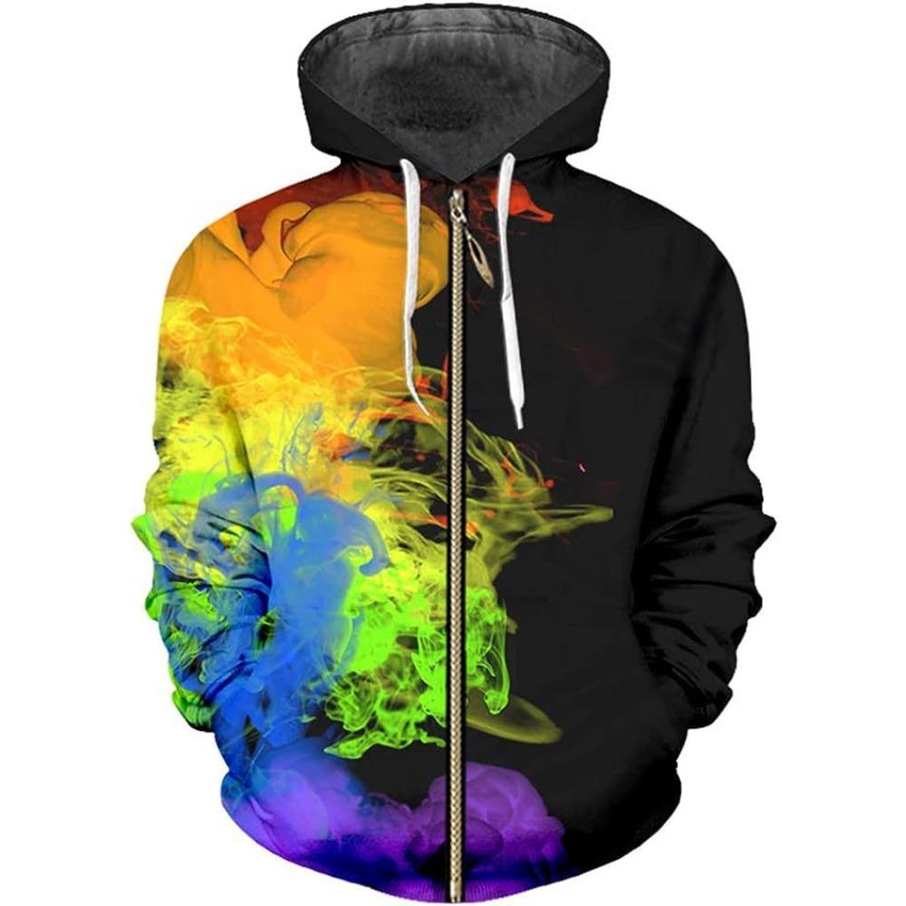 WowClassic Herfst Winter Zip Up Hoodies Jas Dames 3D Geprint Heren Rits Sweatshirt Heren Casual Cardigan Jas 6XL