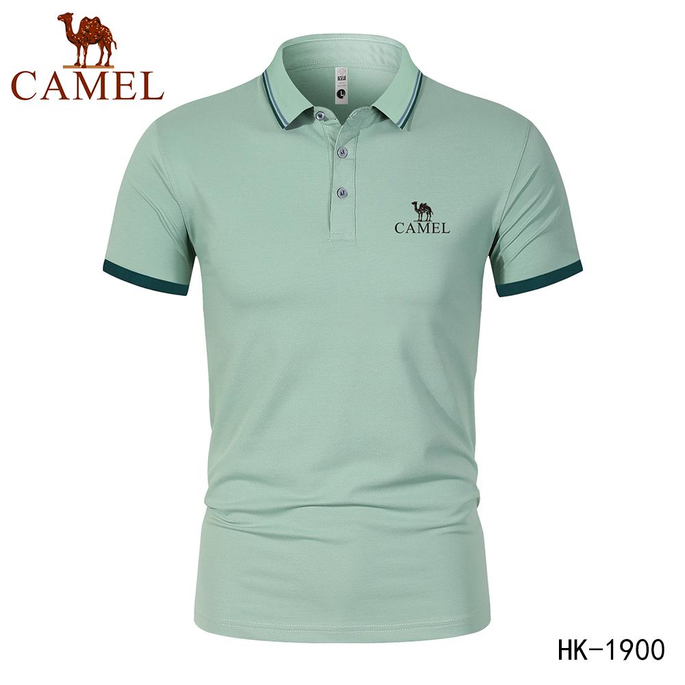 Camel 2024 Lente/Zomer Nieuwe Mannen Vochtafvoerend Sneldrogend Poloshirt Geborduurd Poloshirt Business Casual Poloshirt 4XL hemelsblauwe kleur