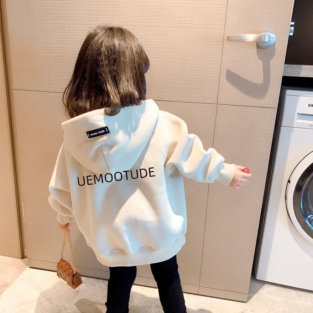 VantaGoods Meisjes 2023 herfst/winter letterprint hoodie met capuchon - trendy top met lange mouwen voor kinderen Size 100