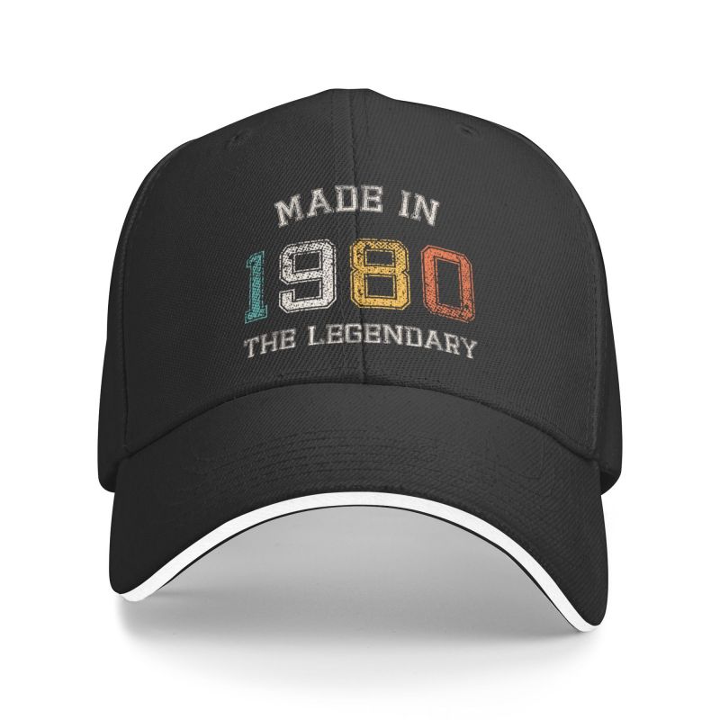 Alice cap Gepersonaliseerd gemaakt in 1980 Baseball Cap Hip Hop verstelbaar De legendarische zijn geboren in 1980 42e verjaardagscadeau papa hoed herfst Baseball Cap
