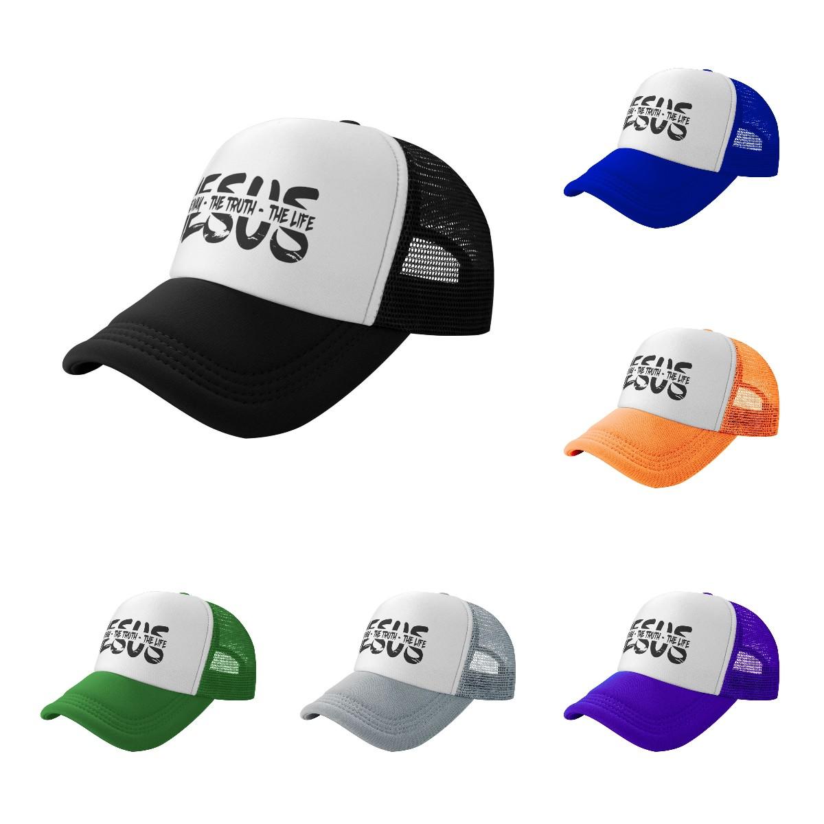 Alice cap Jezus De Weg, Waarheid, Leven Trucker Cap Snapback Hoed voor Unisex Baseball Unisexs Hoeden Petten voor Logo Draad Zijde adult