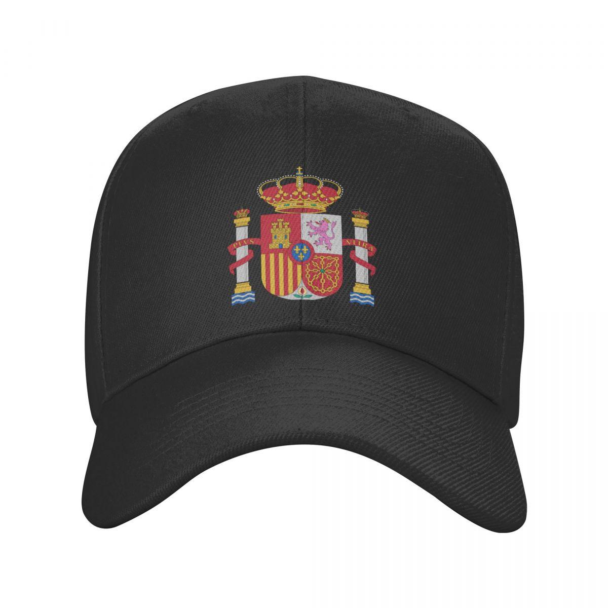 91510107MAC34WEG02 Klassieke Wapenschild Van Spanje Baseball Cap Voor Dames Unisex Ademende Spaanse Vlag Patriottische Dad Hat Sport Baseball Cap