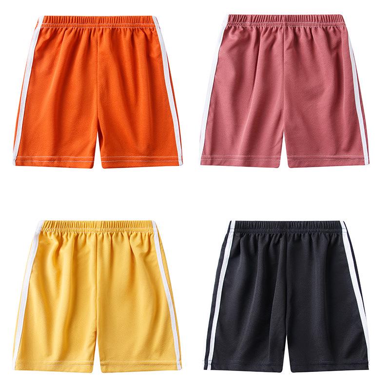 VantaGoods Kinderzomersportbroek van ijszijde - Trendy vijfpuntsbroek voor jongens 150 cm zwart
