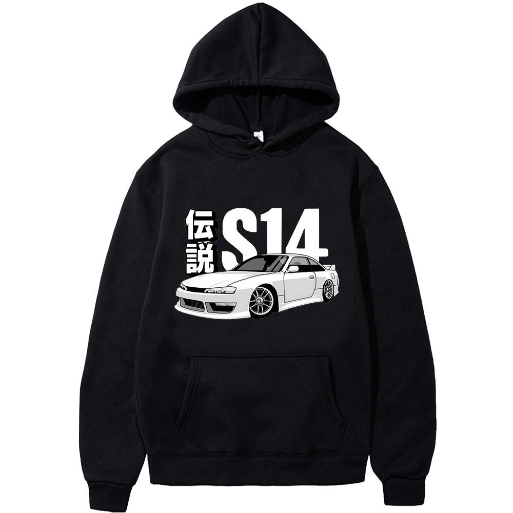Boutique sports suit series 2 Drift Hoodies Sweatshirts _ Japanse Hoodie Initial S14 Y2K Heren Hoodie Hip Hop Sweatshirt Jas Sweatshirt Kleding Nieuwe Stijl 3XL grijs