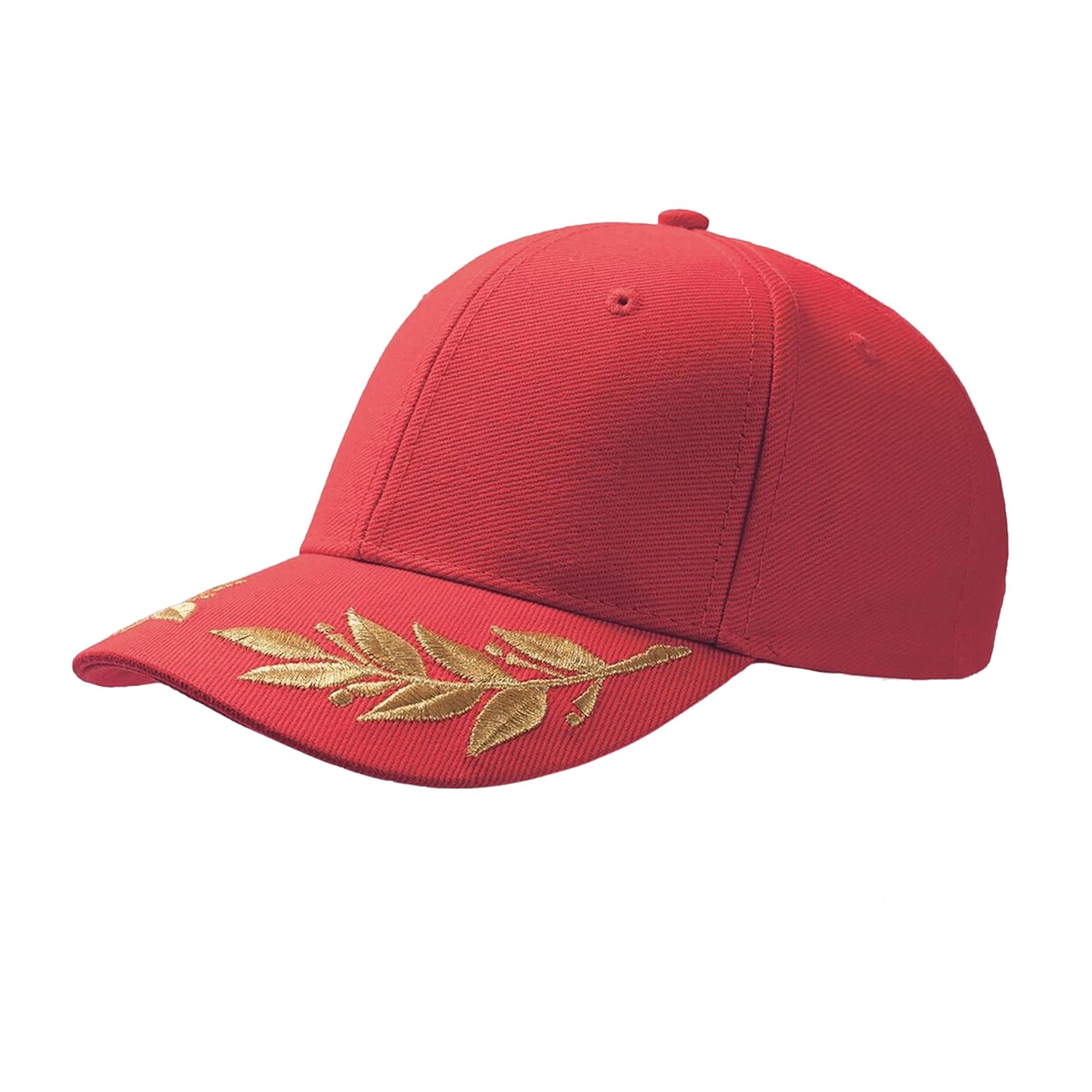 Atlantis Winner Laurel geborduurde pet (pak van 2) One Size rood