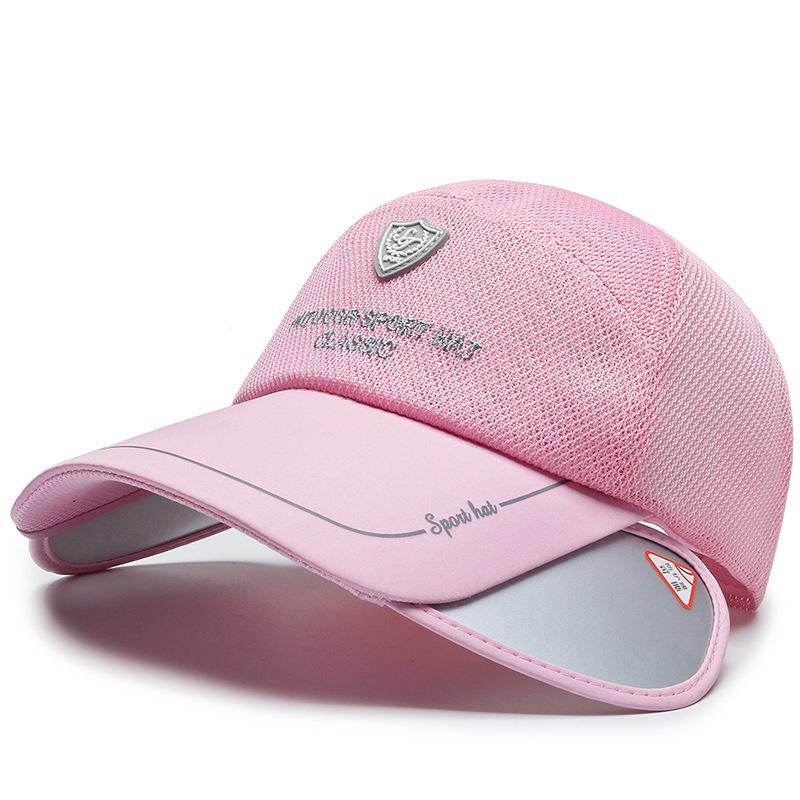 Hi Cap Mode Borduren Baseball Cap Zomer Outdoor Verstelbare Hip Hop Hoeden Bone Snapback Hoed adjustable roze